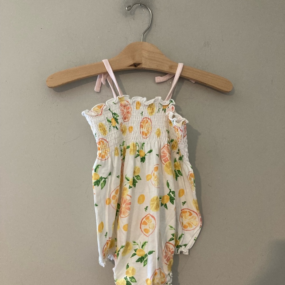 $12 ADD ON burt's bees baby floral romper 6-9M Zara Mini‎ Boden Hanna Andersson
